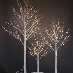 Birch Tree Lights Set for Christmas Decor, Weddings, and Gifts - Indoor & Outdoor Use