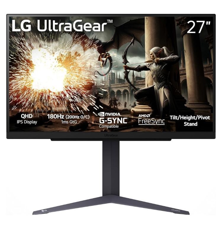 27” LG ULTRAGEAR GAMING MONITOR IN BOX