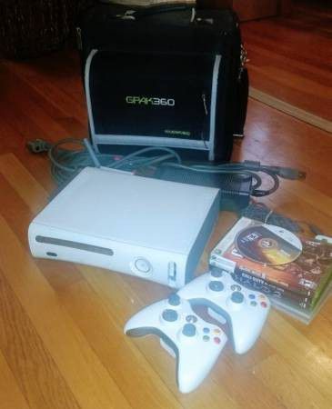 Xbox 360 + controllers, games, and accessories