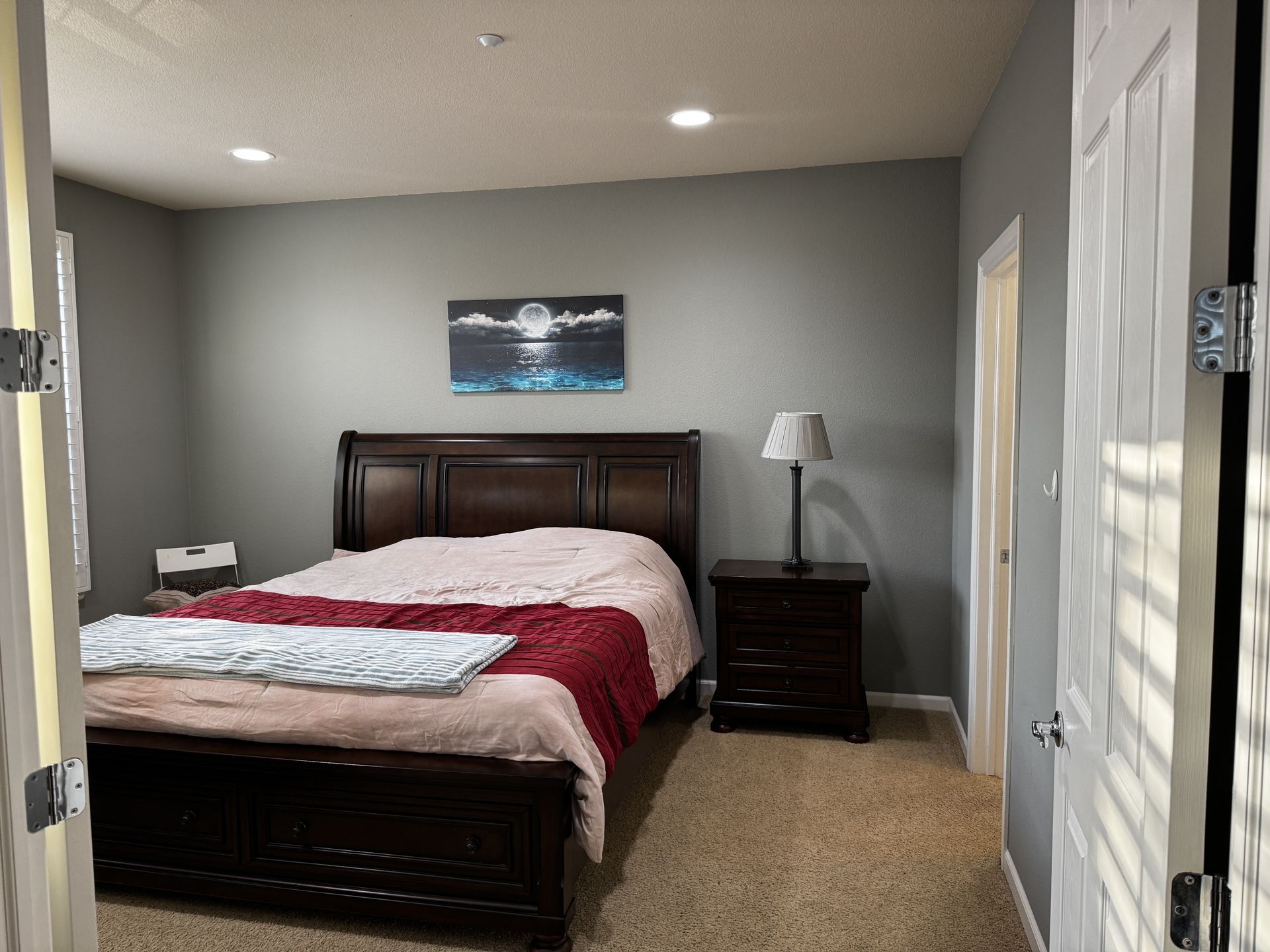 Bed -New With Side Table 