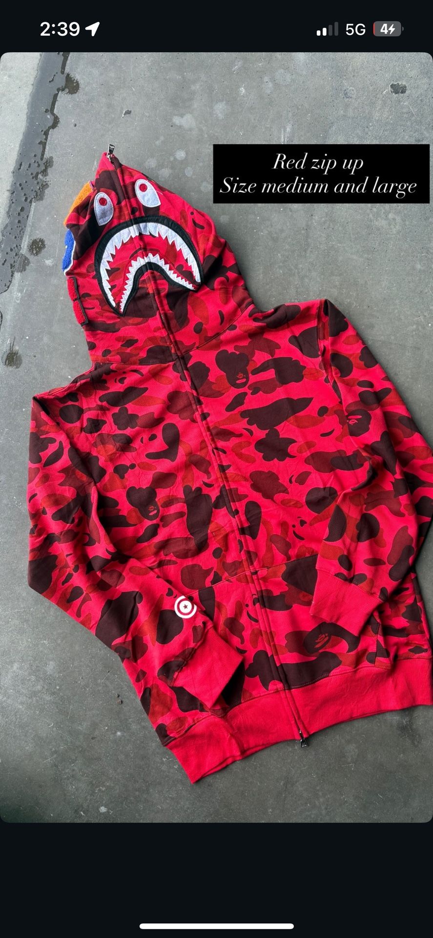 Bape Zip Up