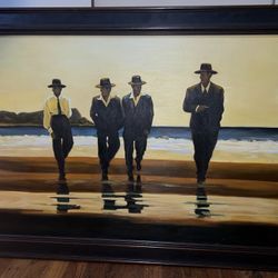 Very Large Jack Vettriano Framed The Billy Boys Print Approximately 41.25”X 29”