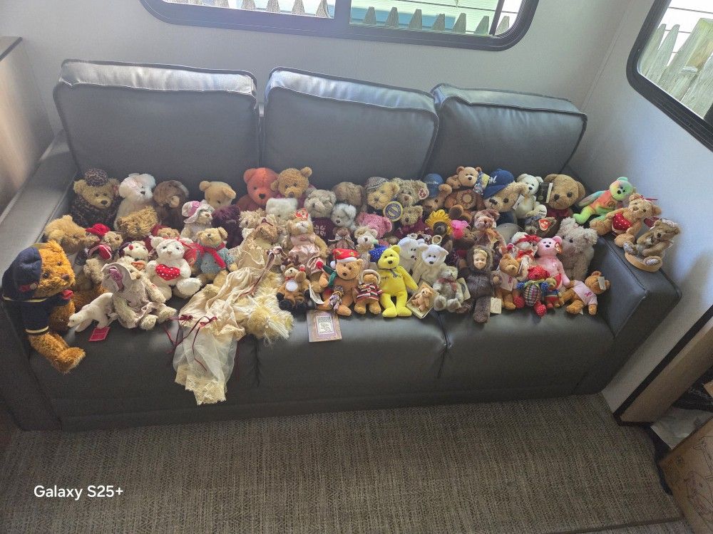 Over 70 Vintage Random Bears Collection Bulk Lot Majority W Tags TY Bulk lot