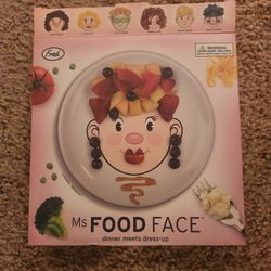 Ms Food Face Kids Dinner Plate