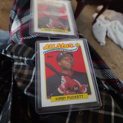 1985 Topps Kirby Puckett.(2) Of them.these Cards Are In Mint Shape.