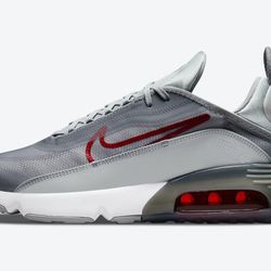 New NIKE AIR MAX 2090 APPEARS IN GREY AND RED