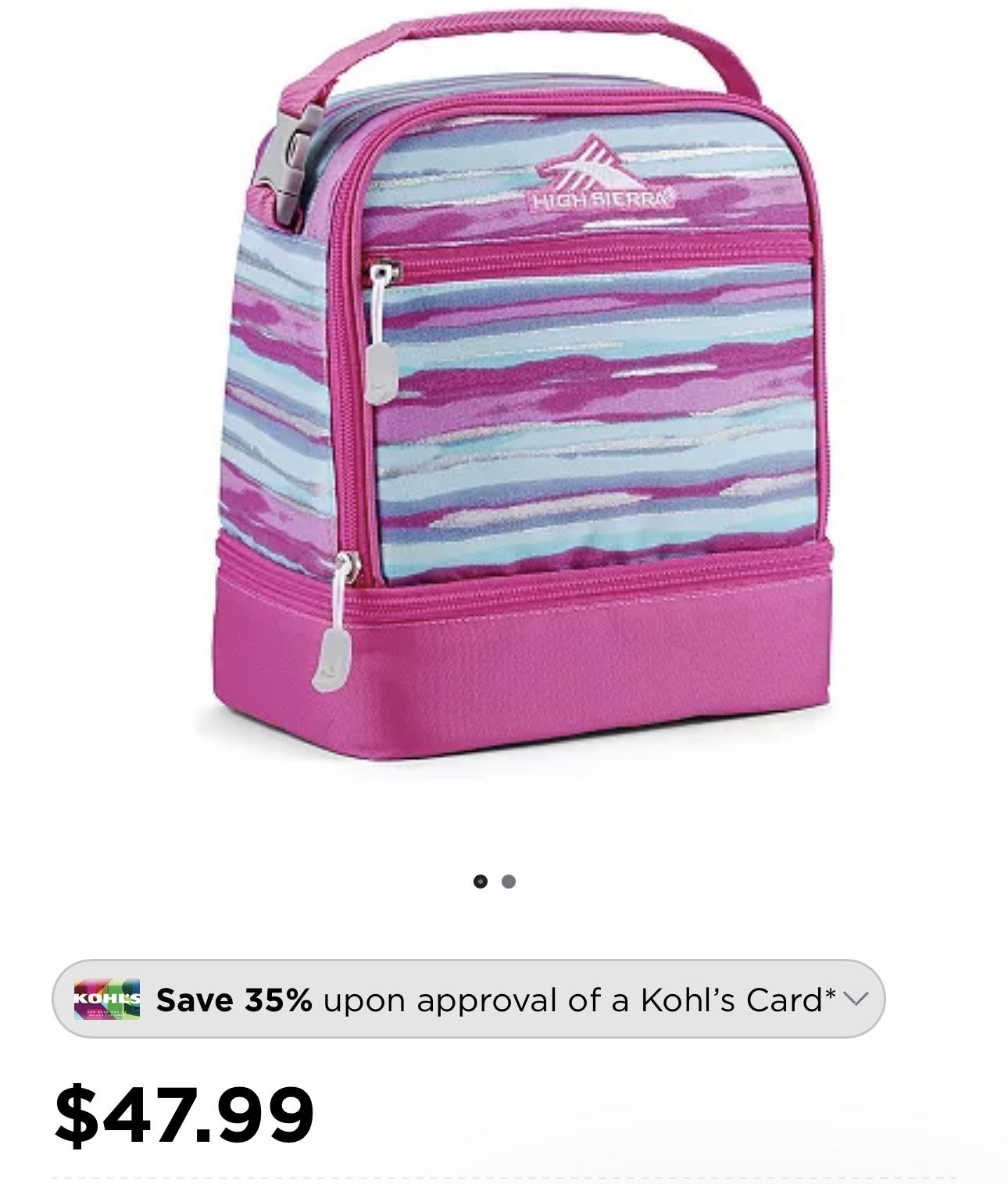 High Sierra Stacked Compact Lunch Bag, Tie Dye, One Size