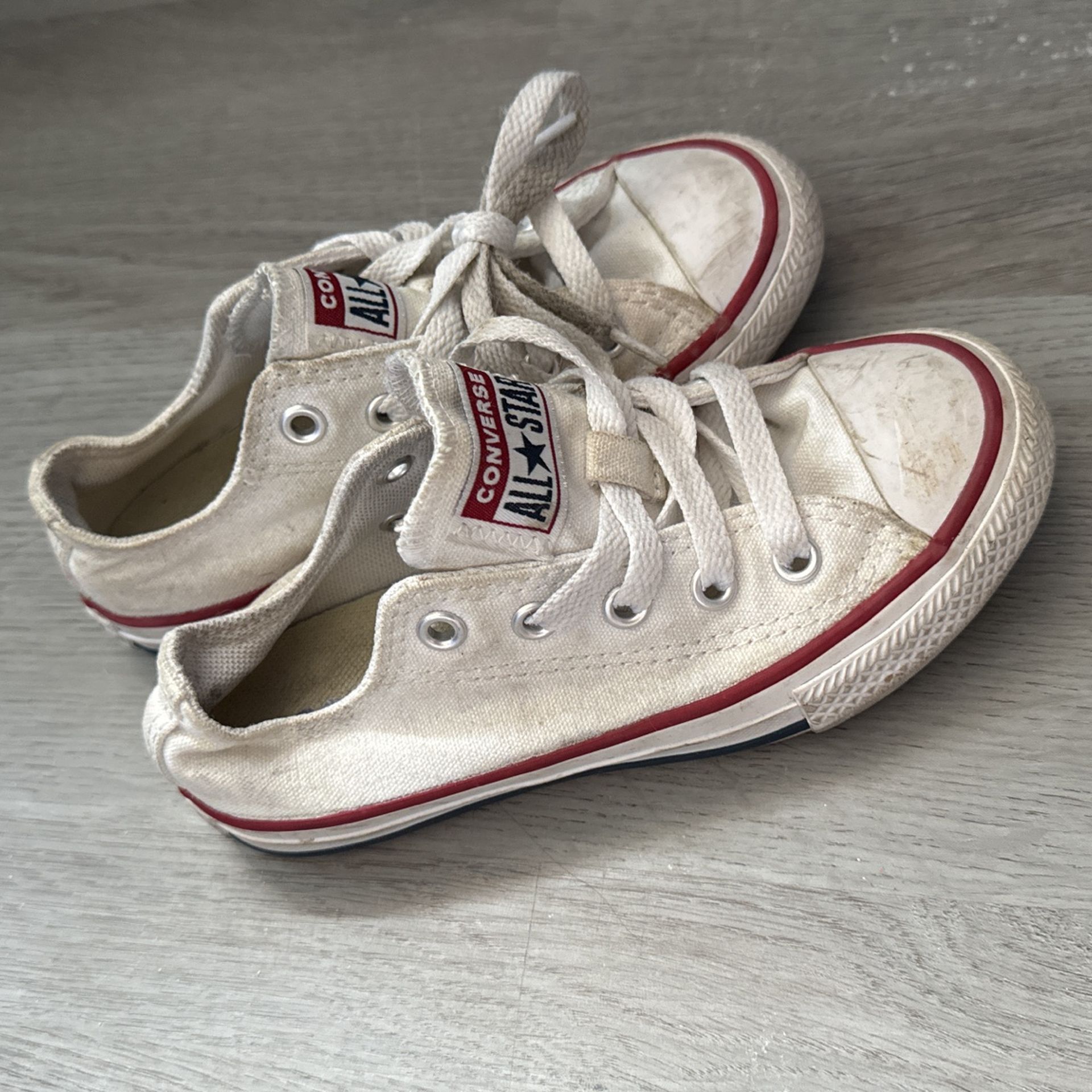 Little Kids White Converse