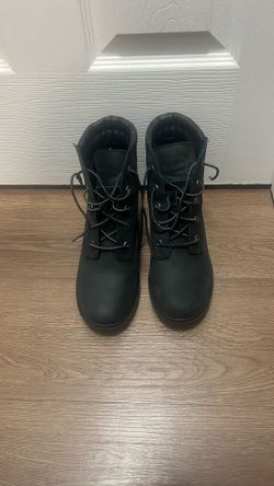 Timberland black high heels boots size 9
