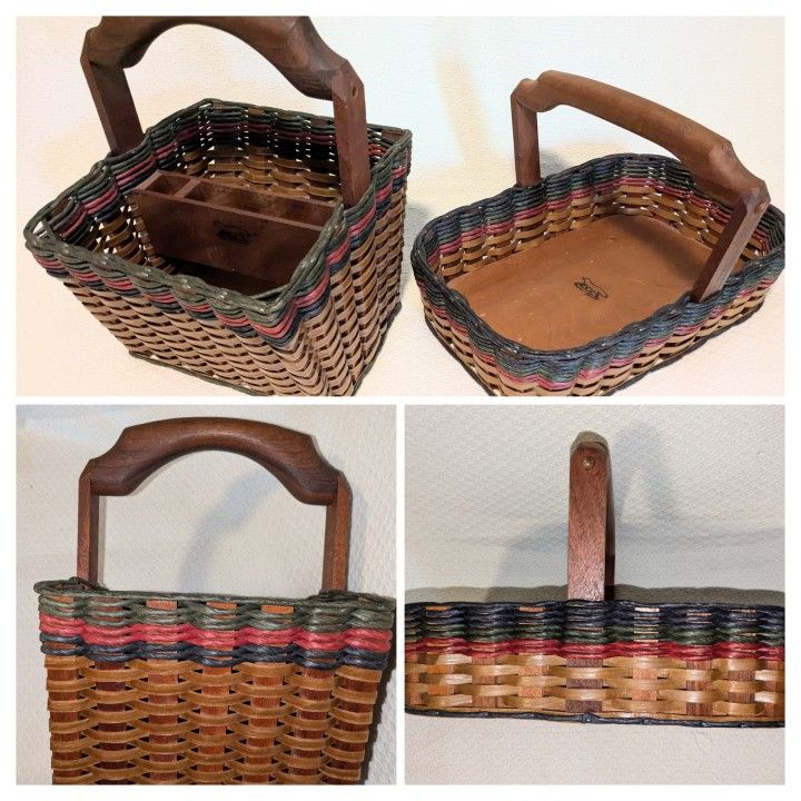 FOXCREEK Basket Co.  2 Baskets Signed Cassie Nelson