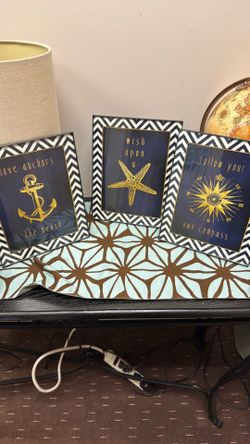 3 Nautical Framed Pictures
