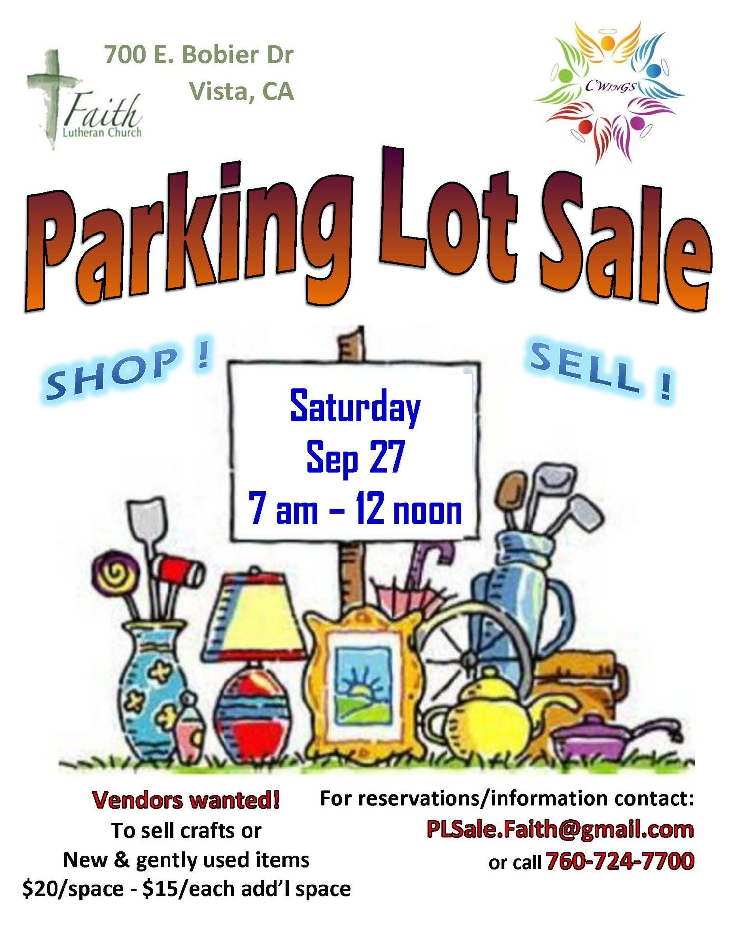 Parking Lot Sale