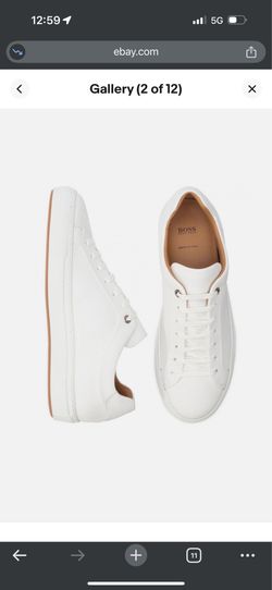 Hugo Boss Mirage leather white sneakers size 42