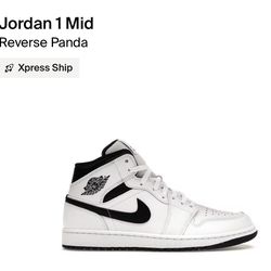 Air Jordan 1 Mid Reverse Panda 