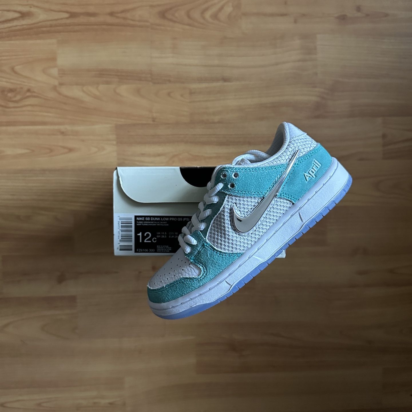 Nike SB Dunk Low April Skateboards Preschool Size 12c for Sale in 