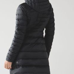 Lululemon Black Long Puffer Jacket