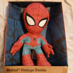 🕷️ Spider-Man Vintage Denim Webbed Wash Doll Plush D23 2022 Expo Target 🆕