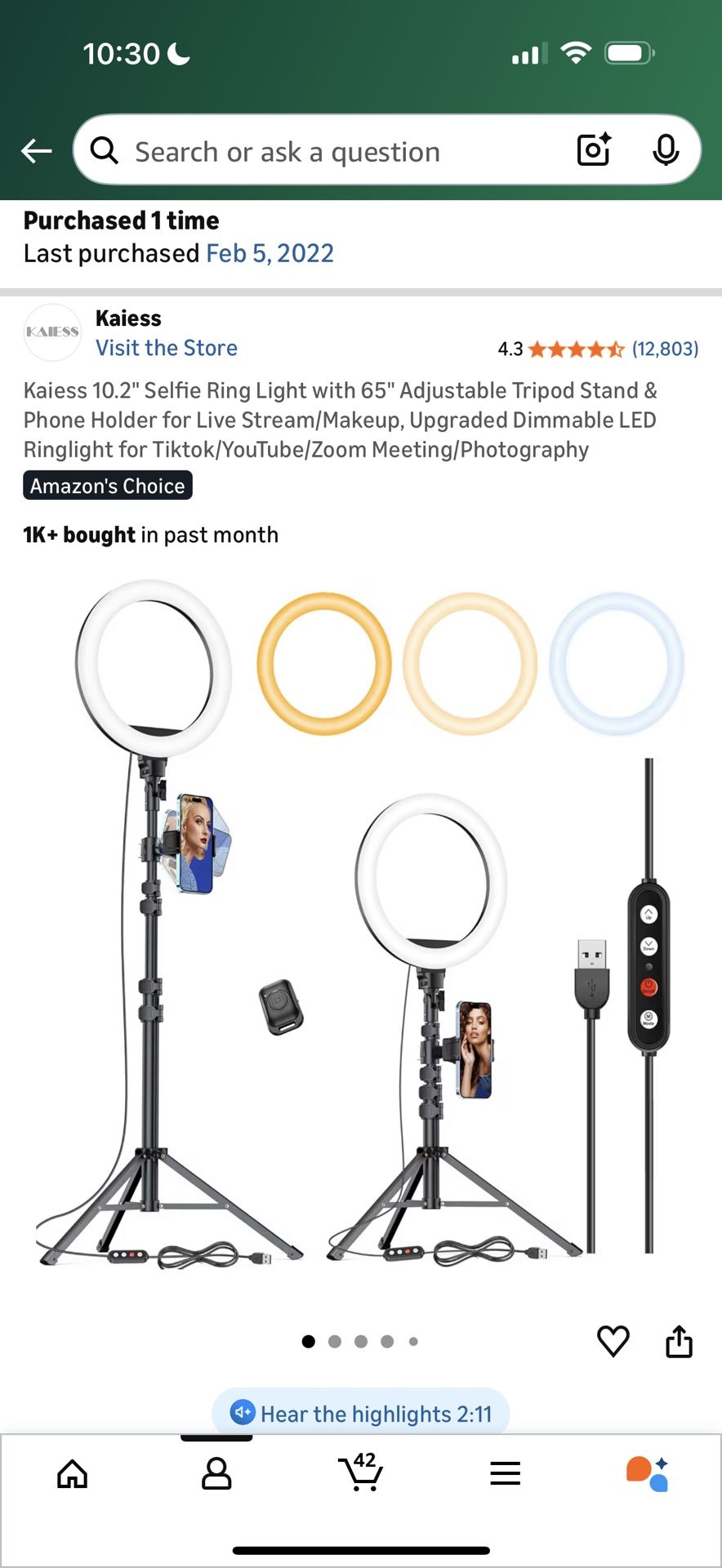 Brand New Blue Yeti USB Mic — FREE Ring Light Included