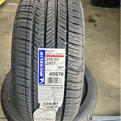 New Tires 215/50R17 Michelin Pilot Sport All Season 4 For Sale, Free Alignment Inspection WE FINANCE