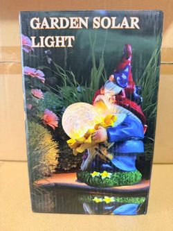 Solar Garden Gnome LED Light, IP65, Battery Included <BRAND NEW>