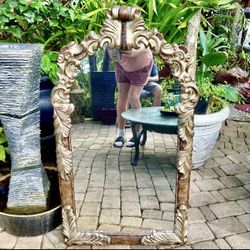 41” Decorative Mirror: 41”H x 24”W x 2.5”D