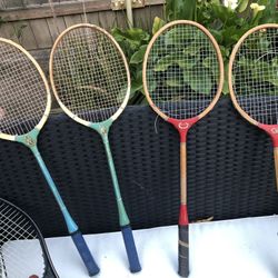 Vintage Antique Tennis Rackets 