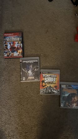 PS2 & PS3 Game Bundle – Marvel, Transformers, Tony Hawk & More