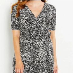 Motherhood Floral Print Maternity Dress With Ruffle Sz XL