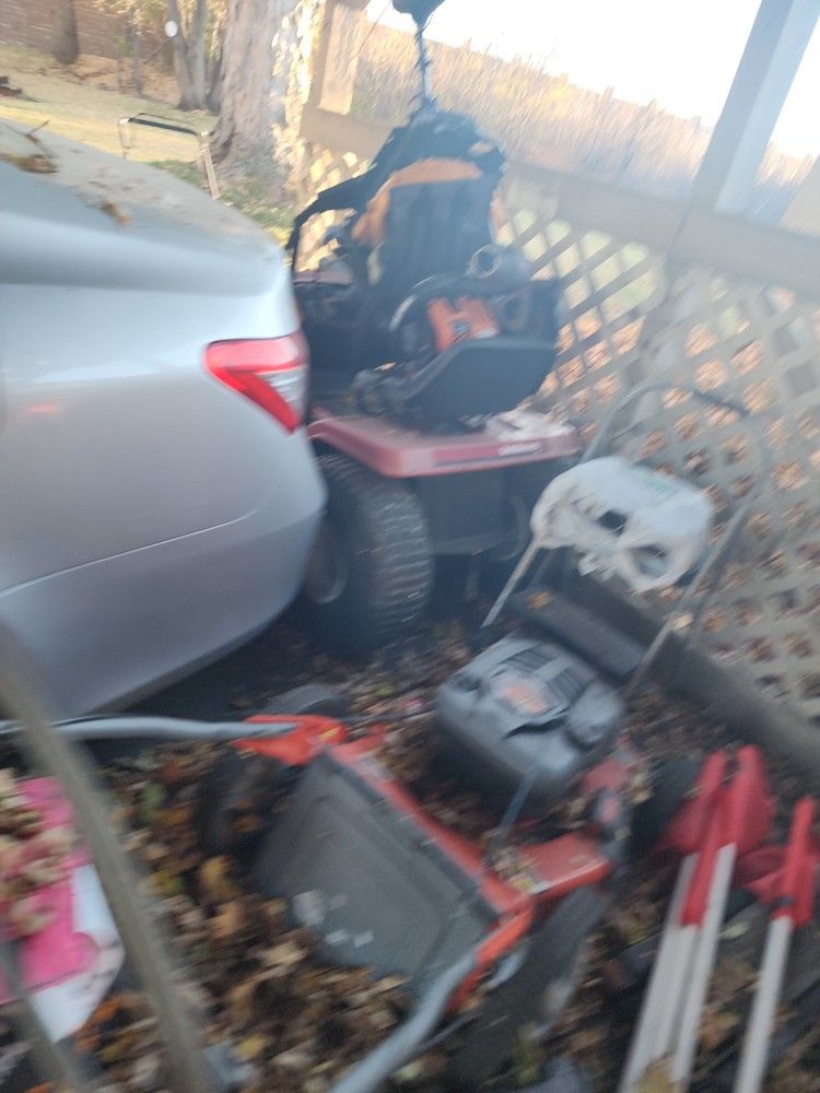 Free Lawn Ride Mower And Scrap