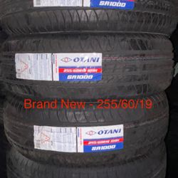 (4) - 255/60/19 Otani SA1000 All Season Tires