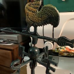 Vintage Rooster Weathervanes & Lighting Rods (Cast Iron)