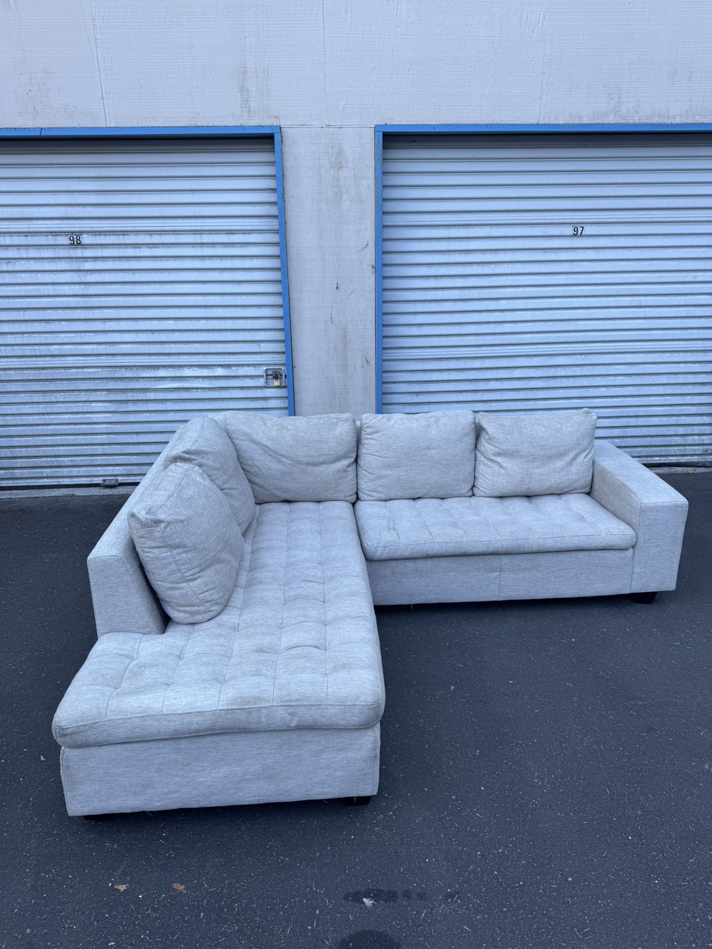 Light Gray Dania Sectional