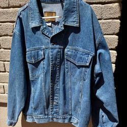 Denim Jean Jacket 2xl In Great Condition