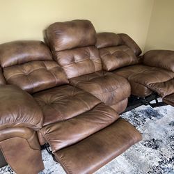 Leather Reclining Couch