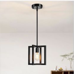 New Pendant Light, Adjustable Height Farmhouse Pendant Light Fixtures, 1-Light