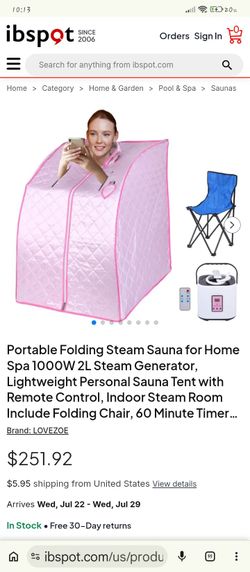 LoveZone Portable Remote Control Sauna