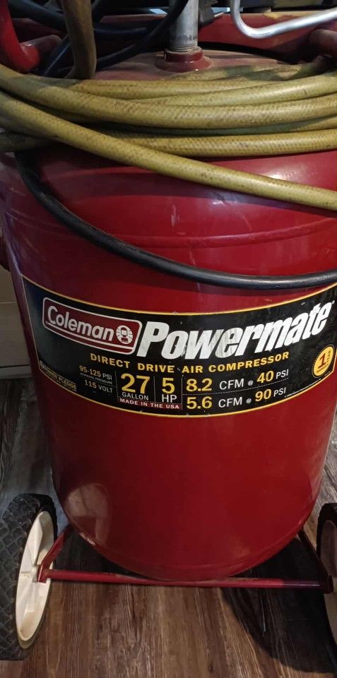 27 Gallon Air Compressor Coleman