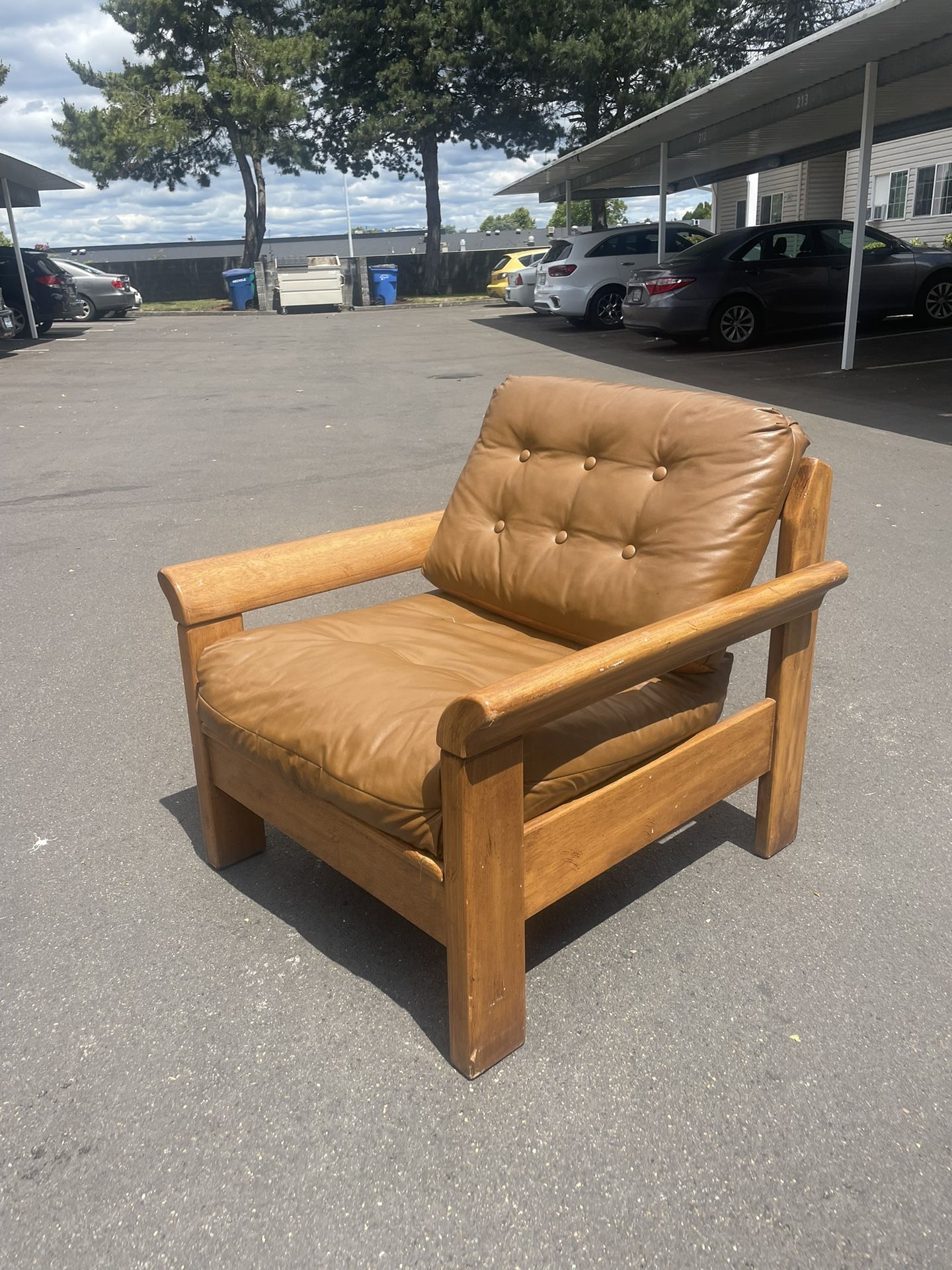 Vintage Mid-Century Leather Lounge Chair