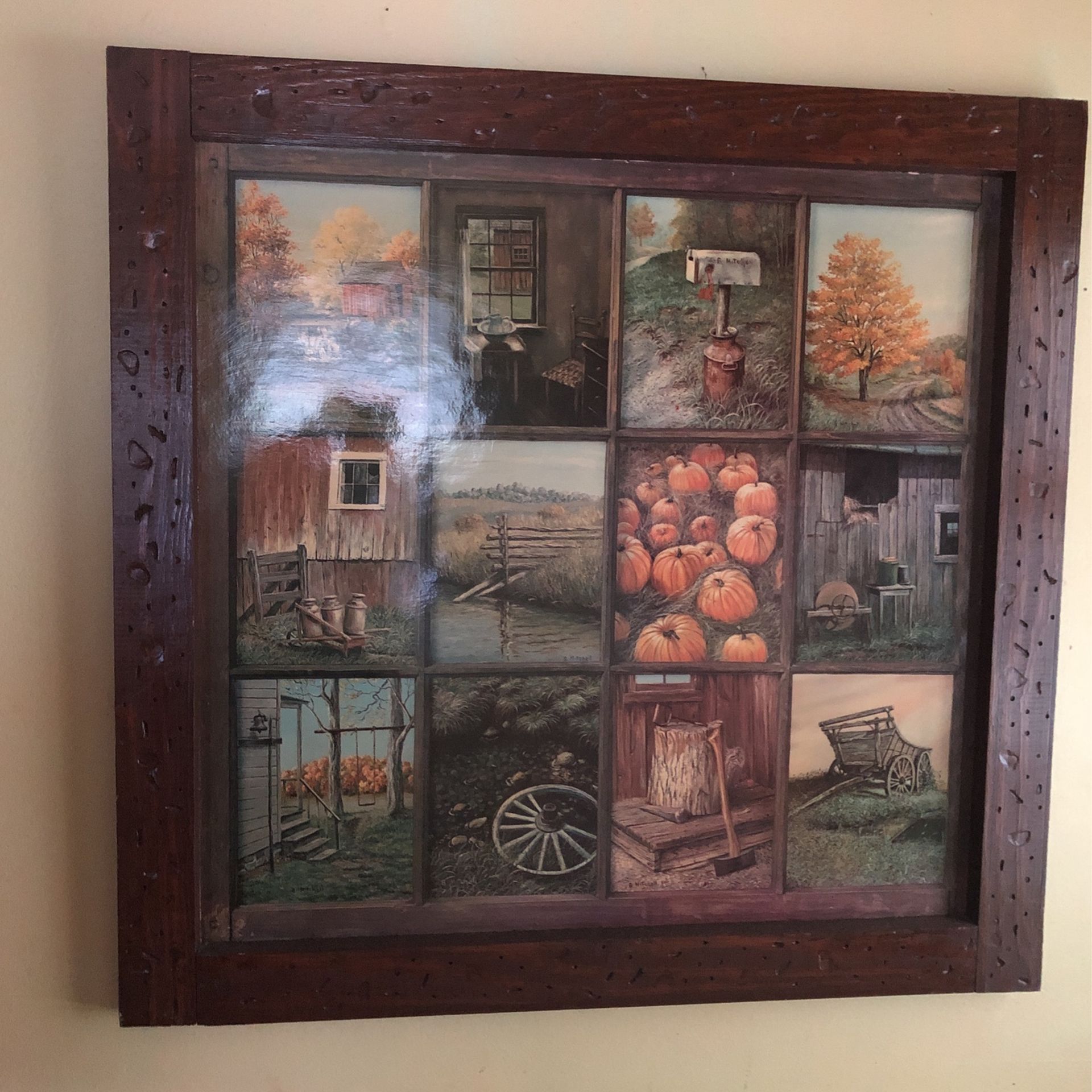 Vintage  Home Interior, Barn Wood Frame