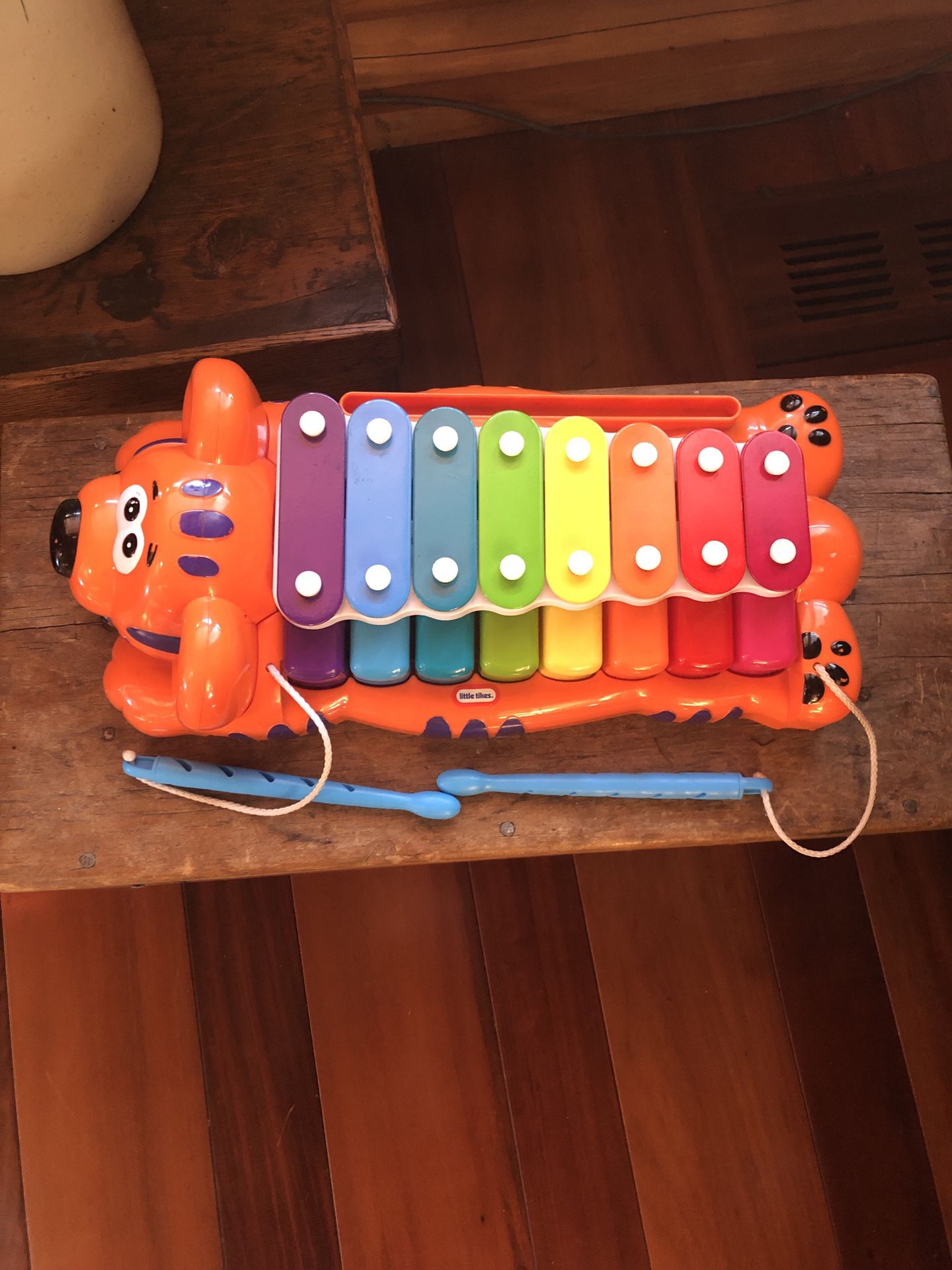 Vintage Fisher Price Tiger Xylophone/Piano Pull Toy