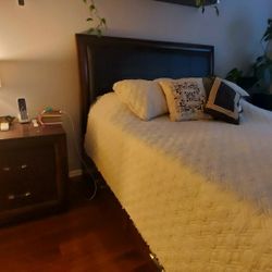 Queen Sleigh Bedframe (with storage)