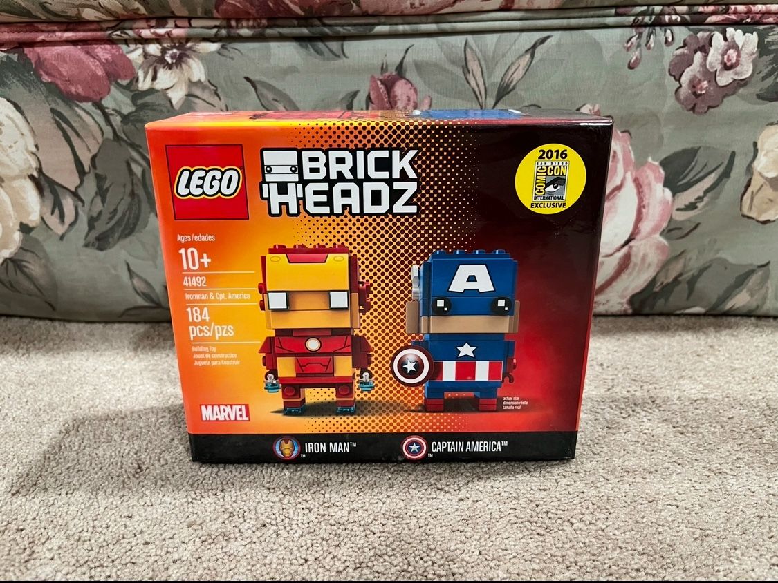 Lego SDCC Brickheadz 41492 Iron Man & Captain America