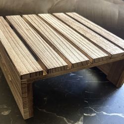 Wood monitor stand/ desktop riser.  Read description 1st