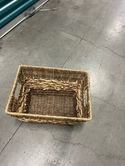 Cute basket can be used for magazines or anything really