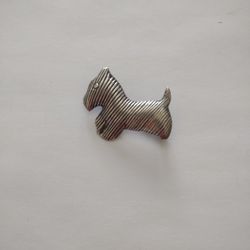 Vintage Sterling Silver Scottish Dog Pin