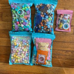 Beads Monster Inc. and Toy Story withFigurines Thread 240 Pc Pastel Color Beads With Acrylic Butterflies Comes With Pushpin Thread Small Pen 20 mm180p