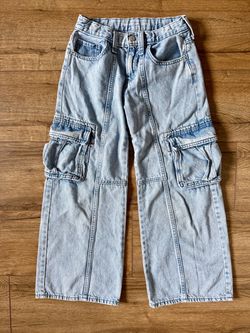 Old Navy High-Waisted Super Baggy Wide-Leg Cargo Jeans for Girls