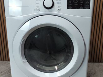 LG 7.4 cu. ft. Vented Stackable Electric Dryer with Sensor Dry Technology in White (DLE3470W-D-Q793)