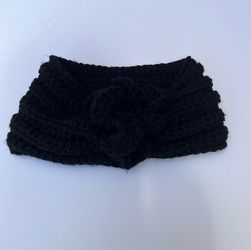 Black Knitted Headband