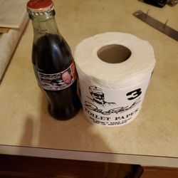 Dale Earnhardt Classic Coke Bottle And Toilet Paper